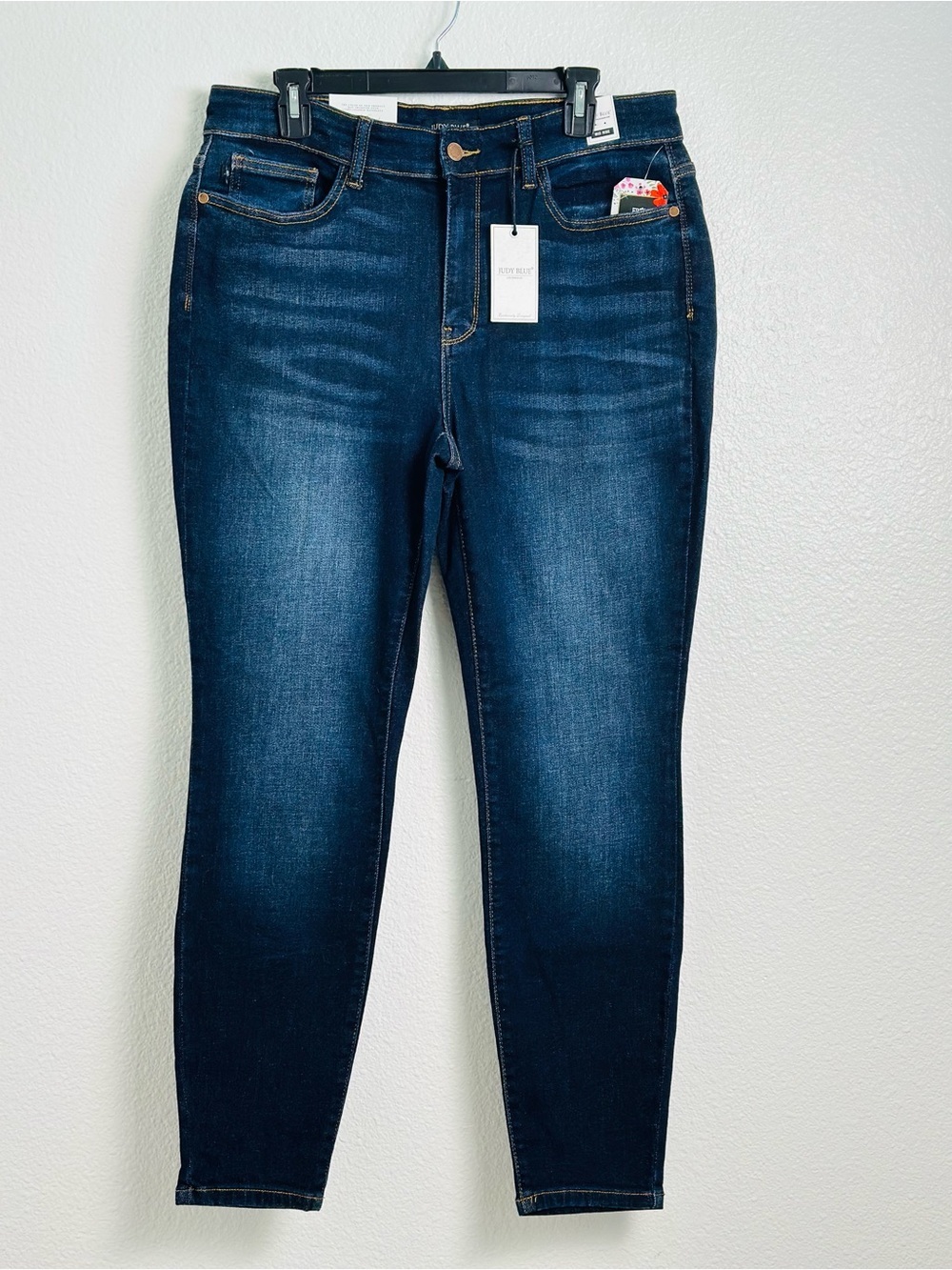 Judy Blue Skinny Fit Mid Rise Dark Wash Stretch Denim Jeans Size 14W